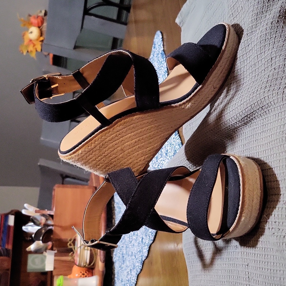 Banana republic espadrille wedges